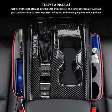 Stylish LEIWOOR Car Seat Organizer for Phones and Keys