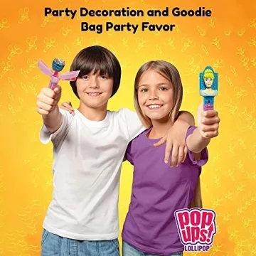 Pop Ups! Baseball Lollipop Holder - 12 Lollipops with Cases - Individually Wrapped Candy Party Favors - Baseball Candy - Bulk Set of 12