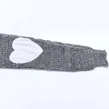 Shermie Women's Heart Pattern Pullover Sweater - Cute & Cozy