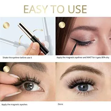 Magnetic Eyelashes Kit with Magnetic Eyeliner