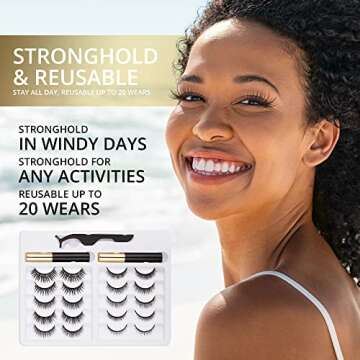 Magnetic Eyelashes Kit with Magnetic Eyeliner