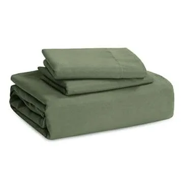 Bedsure Olive Green Duvet Cover King Size - 3 Pieces Prewashed Extra Soft Bedding Set, Includes 1 Duvet Cover 104x90 Inches with Zipper Closure & 2 Pillow Shams, Comforter Not Included