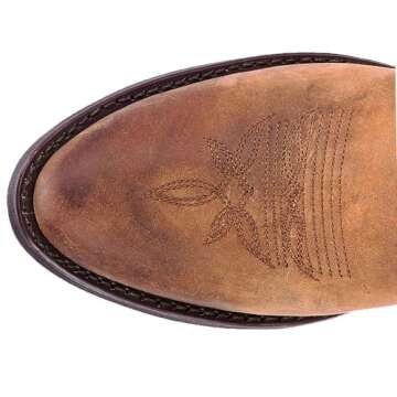 Laredo womens Bridget Round Toe Cowboy boots, Tan, 8 US