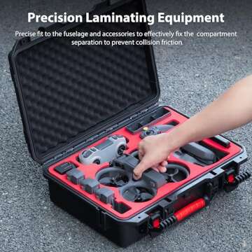 STARTRC Avata 2 Case,Waterproof Carrying Hard Case for DJI Avata 2 Fly More Combo with DJI Goggles 3/RC Motion 3/FPV Remote Controller 3,Battery Charging Hub,FPV Drone