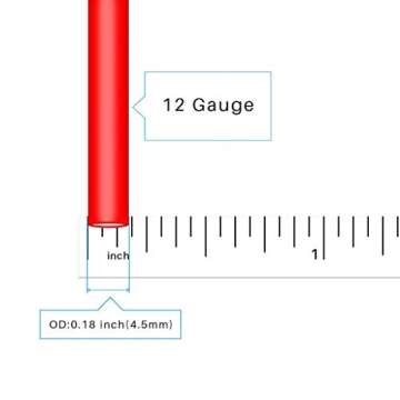 BNTECHGO 12 Gauge Silicone Wire 100 ft Flexible Spool Red