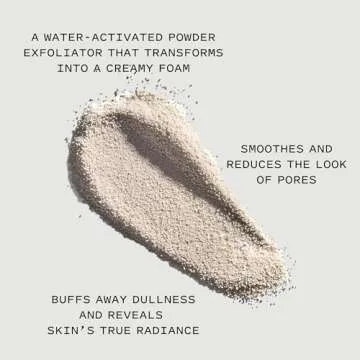 Keys Soulcare Be Luminous Exfoliating Powder, Gentle Foaming Exfoliator Buffs Away Dull Skin with Oats & Lactic Acid, Vegan, Cruelty-Free, 2.29 Oz