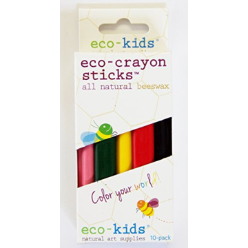 Eco-Kids 4282-10pk Eco-Crayon Sticks for Safe Creativity