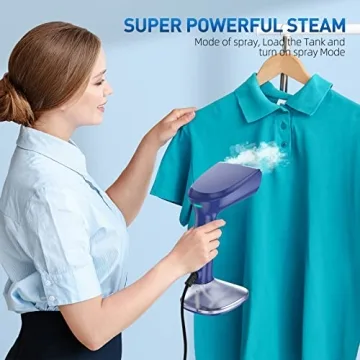 Compact 1800W Steamer for Quick Wrinkle Removal