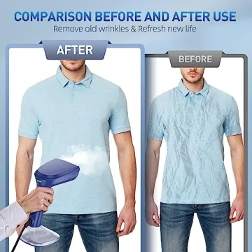 Compact 1800W Steamer for Quick Wrinkle Removal