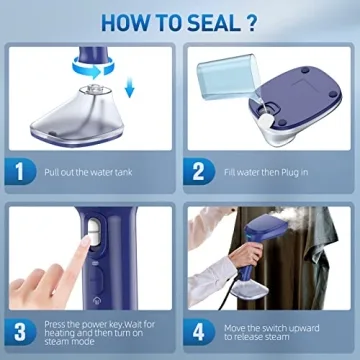 Compact 1800W Steamer for Quick Wrinkle Removal