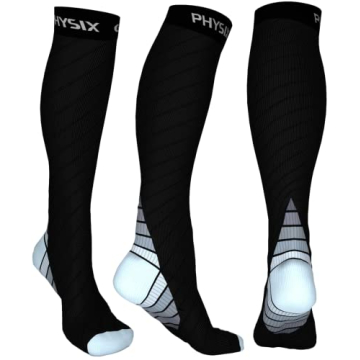Physix Gear Compression Socks for Men & Women - Boost Circulation & Recovery