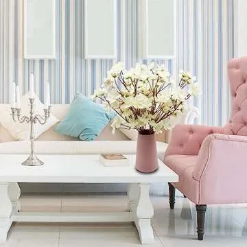 Silk Cherry Blossom Flowers - 4 PCS Artificial Decor