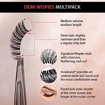 Ardell Demi Wispies: Feathered Lash Multipack, 6 Pairs