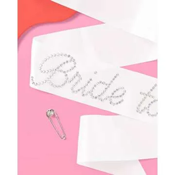 xo, Fetti Rhinestone Bride To Be Sash for Bridal Events