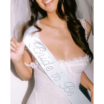 xo, Fetti Rhinestone Bride To Be Sash | Bachelorette Party Decorations, Bridal Shower Gift, Bridesmaid Favors