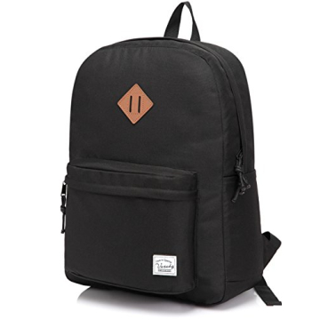 VASCHY Lightweight Backpack for School, Classic Basic Water Resistant Casual Daypack for Travel with...