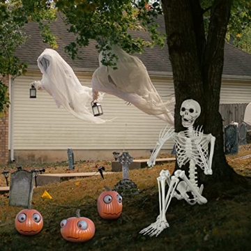 5.4Ft Halloween Skeleton with Movable Joints for Decor