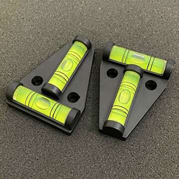 ZUJHPYMI 4Pcs Magnetic T Type RV Levelers, RV Parts Accessories Exterior Leveling Stablilization Lev...