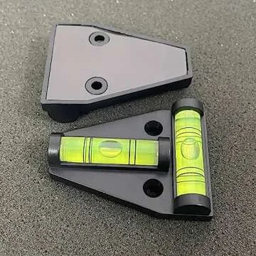 ZUJHPYMI 4Pcs Magnetic T Type RV Levelers, RV Parts Accessories Exterior Leveling Stablilization Levelers, Dual-use with Magnetism and Screws Mounting