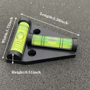 ZUJHPYMI 4Pcs Magnetic T Type RV Levelers, RV Parts Accessories Exterior Leveling Stablilization Levelers, Dual-use with Magnetism and Screws Mounting