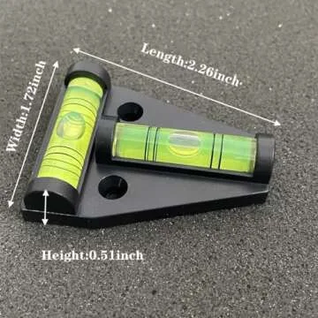 ZUJHPYMI 4Pcs Magnetic T Type RV Levelers, RV Parts Accessories Exterior Leveling Stablilization Levelers, Dual-use with Magnetism and Screws Mounting