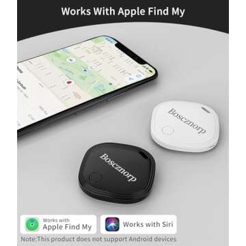 Air Tracker 4 Pack wokr for Apple Find My (iOS Only) Super Lightweight, Item Finder for Keys,Wallet,...