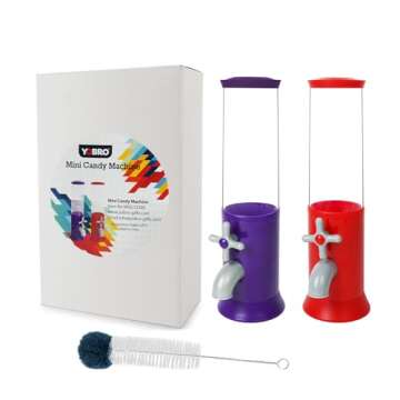 YOBRO Candy Dispenser,Mini Dry Food Dispenser,Antique Faucet Exit Design Candy Machine & Kids Style Snack Dispenser,Novelties, Party Favors & Supplies Gifts,2 Packs