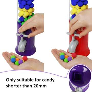 YOBRO Candy Dispenser,Mini Dry Food Dispenser,Antique Faucet Exit Design Candy Machine & Kids Style Snack Dispenser,Novelties, Party Favors & Supplies Gifts,2 Packs