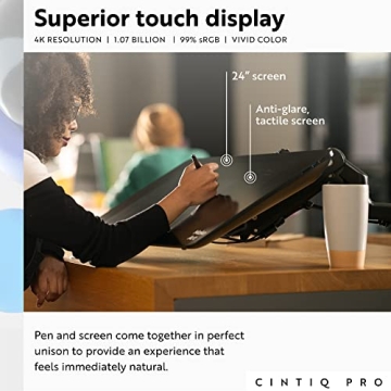 Wacom Cintiq Pro 24 Touch Display - 4K Graphic Monitor