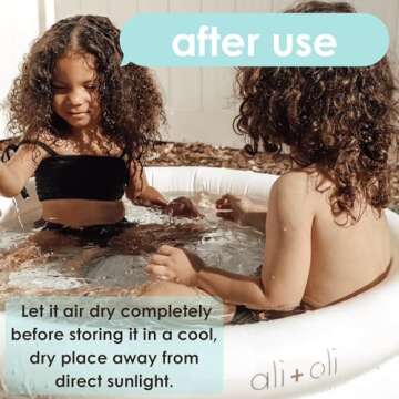 Ali+Oli Inflatable Kiddie Pool for Kids - 35x10 Inches