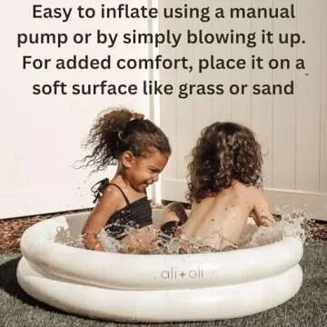 Ali+Oli Inflatable Kiddie Pool for Kids - 35x10 Inches