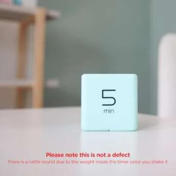 mooas Cube Timer (Mint), Flip Timer Productivity Timer, Time Management, Block Timer Kids Cube Timer...