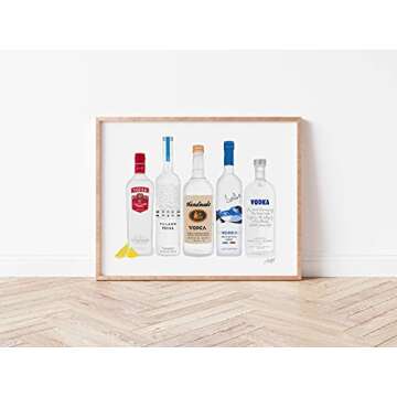 Bar Art Set of 4 | Art Print | Made in USA | Gallery Quality