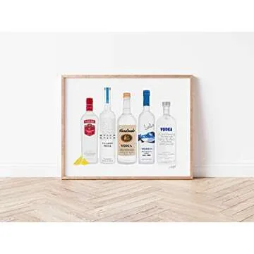 Bar Art Set of 4 | Art Print | Made in USA | Gallery Quality