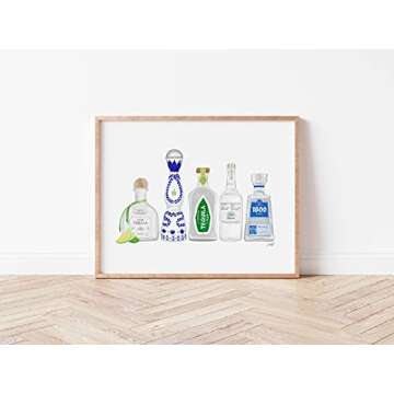 Bar Art Set of 4 | Art Print | Made in USA | Gallery Quality