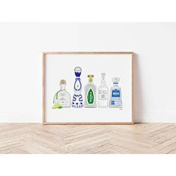 Bar Art Set of 4 | Art Print | Made in USA | Gallery Quality