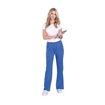 Urbane Ultimate Women's Alexis Elastic Waist Scrub Pant Large Tall Peri