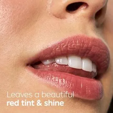 NIVEA Strawberry Lip Care, Tinted Lip Balm Pack with Shea Butter, Nourishing Oils and Vitamin C & E, 3-in-1 Moisture, Repair and Color, 0.17 Oz Stick, Pack of 4