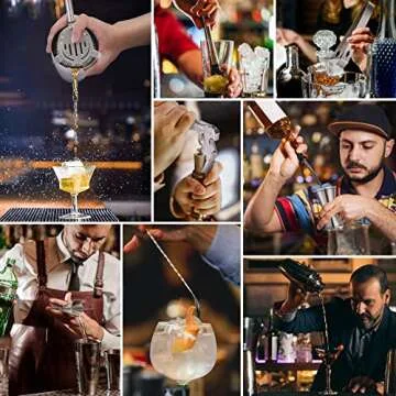 Bartender Kit with Bamboo Stand - Elegant 12 Piece Set