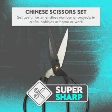 Compact SE Chinese Scissors for Crafts and Everyday Use