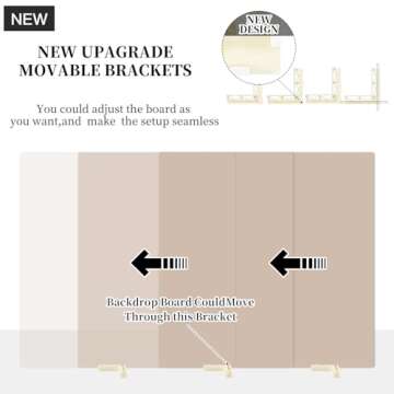 EOAJAFOU Double Sided Backdrop Boards for Photography