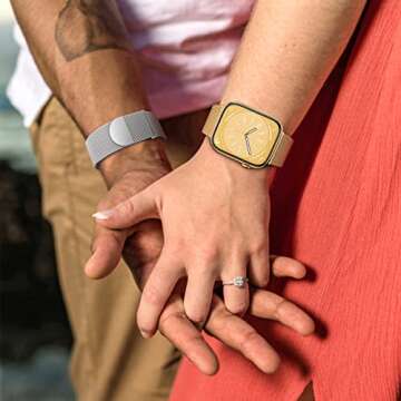 ZALAVER Metal Band Compatible with Apple Watch Bands 38mm 40mm 41mm 42mm 46mm 44mm 45mm 49mm Women Men,Adjustable Magnetic Stainless Steel Mesh Strap for iWatch Ultra/Ultra 2,Series 10 9 8 7 6 5 4 3 2 1 SE