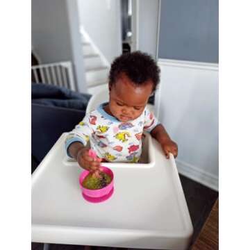 ChooMee Silicone Baby Suction Bowls | Non Slip Extra Strong Suction Base with Durable and Firm Bowl ...