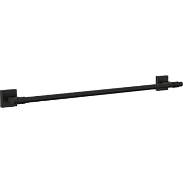 Franklin Brass Maxted Matte Black Towel Bar 24 inch