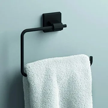 Franklin Brass Maxted Matte Black Towel Bar 24 inch