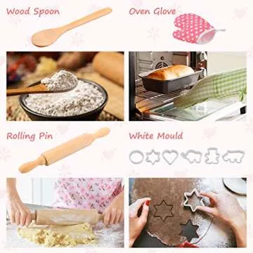 Kids Cooking Baking Set 19Pcs for Fun Kitchen Play