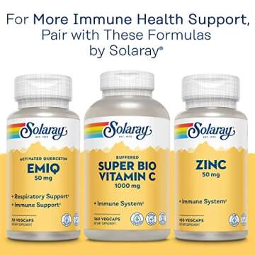 SOLARAY Quercetin 500 mg, Supports Sinus, Respiratory, Immune Function & Normal, Healthy Uric Acid Levels, 90 VegCaps