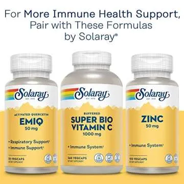 SOLARAY Quercetin 500 mg, Supports Sinus, Respiratory, Immune Function & Normal, Healthy Uric Acid Levels, 90 VegCaps
