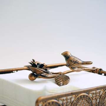 Bronze Bird Napkin Holder for Dining and Kitchen