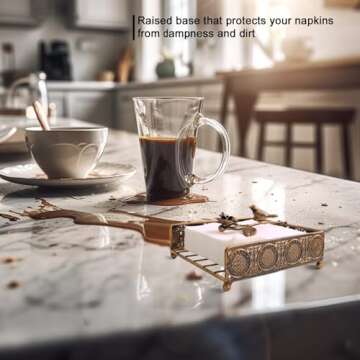 Bronze Bird Napkin Holder for Dining and Kitchen